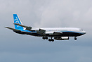 Rare 707-100 completing its first test flight wearing dreamliner speci...