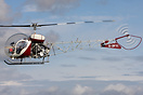 Bell 47 G-BFYI seen here at the Heli-day 2011