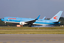 NEOS Boeing 767 I-NDMJ touching down at Malpensa airport