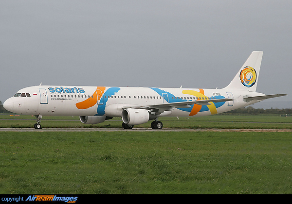 Solaris Airlines A321-200, EI-ERU, arrived in Shannon on October 3rd for painting into Ural Airlines colours. Airbus A321-211