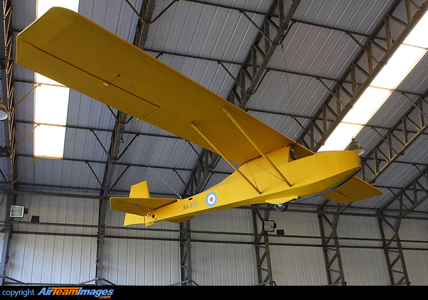 The Slingsby T-7 Cadet TX1 was built during WW2 and trained many pilots with No.41 Glider School for front line action. RA854 is seen here in Elvington's main Hangar. Slingsby T-7 Cadet TX1