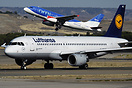 Composite image. Lufthansa A320 with a British Midland Airbus A319. Lu...