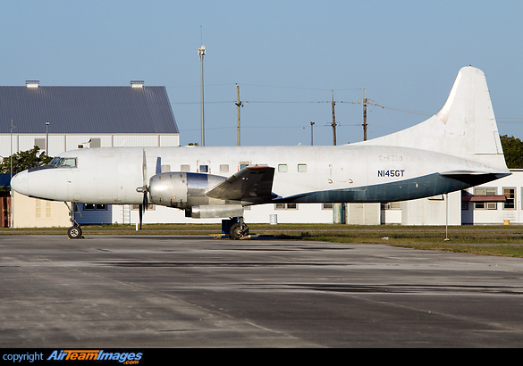 A Convair C-131 parked on the ramp Convair C-131B Samaritan
