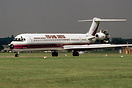 Prototype MD-UHB MD-81 N980DC on display at Farnborough 1988.