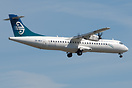 Mount Cook Airlines ATR-72 ZK-MCA coming in to land on runway 23L.