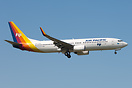 Coming in to land on 23L. This Boeing 737-800 DQ-FJM is a recent addit...