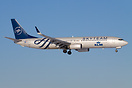 KLM Boeing 737-900 in Skyteam colors in perfect winter light