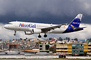 AeroGal Airbus A320 HC-CJW seen shortly before touchdown in Quito.