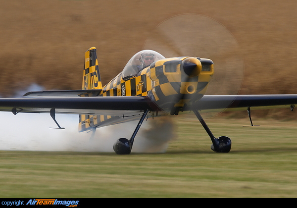 Tom Cassells in his Murdy CAP-232 G-IITC displaying at Bruntingthorpe for the annual "On Your Marks" charity event day sponsored by ASDA. Mudry CAP-232