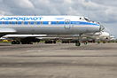 Tu-134 RA-65989 heads a line-up of various Tupolev's on the 223 Regime...