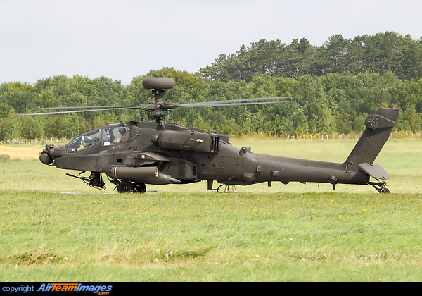Agusta Westland Apache AH1 ZJ233 prepares for departure from the Forward Arming and Refuelling Point (FARP) during exercise 'PASHTUN DAWN' WAH-64D Longbow Apache AH1