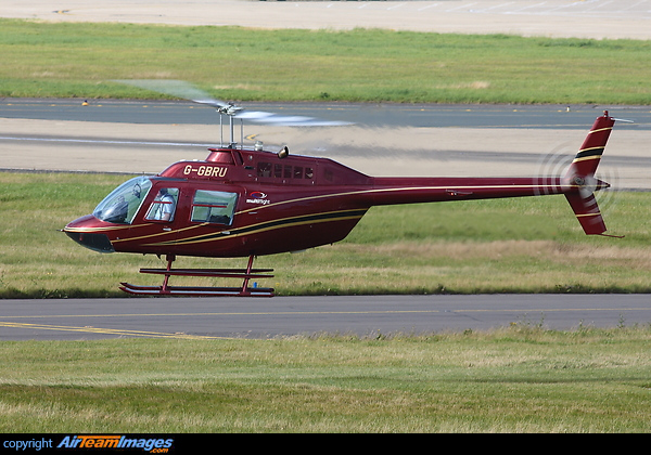 Multiflight has an ever expanding fleet of Corporate Aircraft
Bell 206B-3 JetRanger III G-GBRU is seen here arriving back to homebase at Leeds Airport. Bell 206B-3 JetRanger III