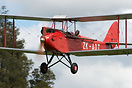 de Havilland DH60G Gipsy Moth ZK-ADT coming in to land on 07 grass.