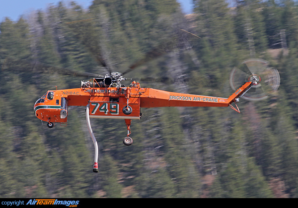 This Sikorsky S-64 was recently fighting forest fires near Jackson, Wyoming. Sikorsky S-64E Skycrane