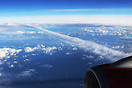Contrails crossing each other as seen from Jet2 757 G-LSAI