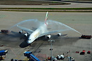 First ever commercial flight on an A380 to Athens