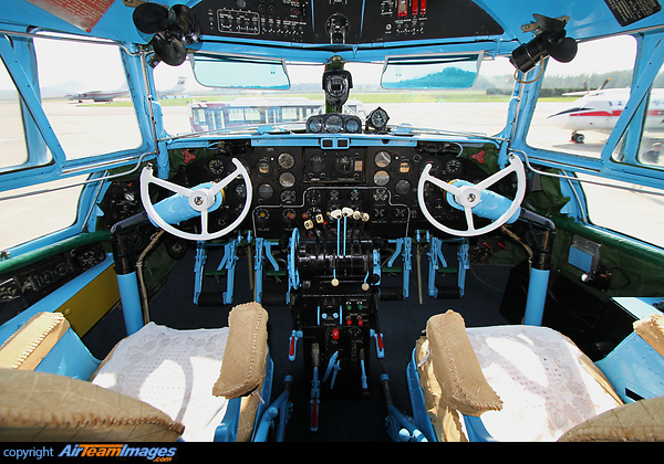 This IL-14 was used by the leader of DPR Korea for government flights. The cockpit has been immaculately restored and the aircraft is preserved at Pyongyang airport. Ilyushin Il-14