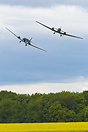 In formation with Junkers Ju-52 HB-HOT from JuAir