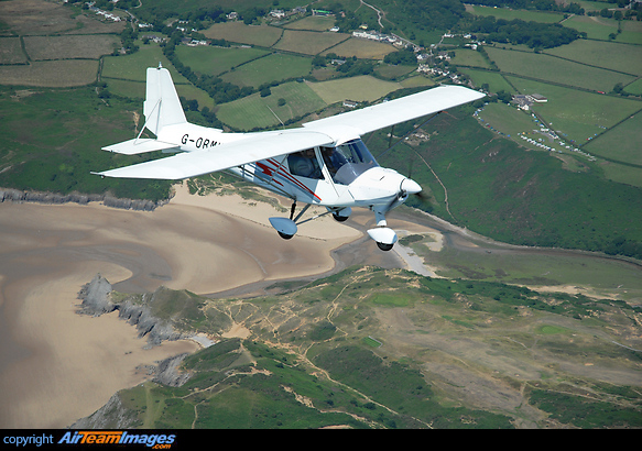 Gower beaches are renowned for being the best in britain. Prehaps the most stunning and dramatic of all Gower seascapes is Three Cliffs Bay. Ikarus C42 FB100