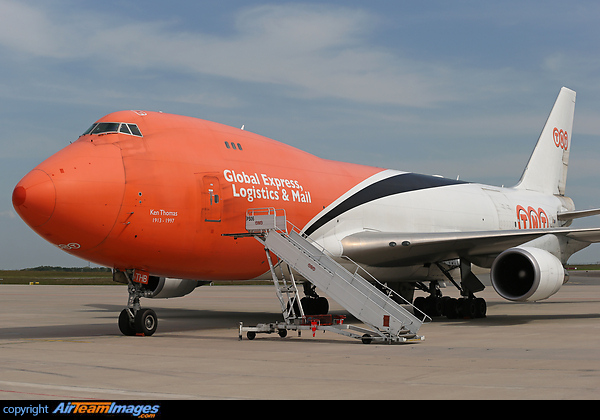 Named "Ken Thomas". (The name TNT is short for Thomas Nationwide Transport, after Ken Thomas, an Australian businessman who, in 1946, set up his own transport business with just a single truck) Boeing 747-4HAF/ER/SCD