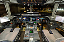 Night shot of the very last MD-11 cockpit ever built in the 200th and ...
