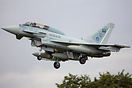 Saudi Arabia Air Force 322 Eurofighter seen here on finals at RAF Coni...