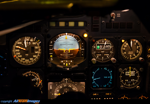 Primary Flight Instruments of the very last DC-10 in scheduled passenger service worldwide. McDonnell Douglas DC-10-30
