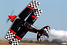 Skip Stewart performing a knife edge pass