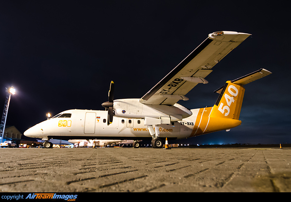 Started life as N825PH with Horizon Air in the year 1990, before flying for Caribbean Sun and since 2009 Fly540. Bombardier Dash 8-102
