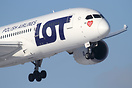 LOT's Boeing 787 SP-LRB received "The great orchestra of Christmas cha...
