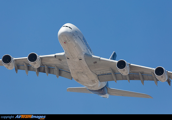 Display during FIDAE 2014 Airshow Airbus A380-841