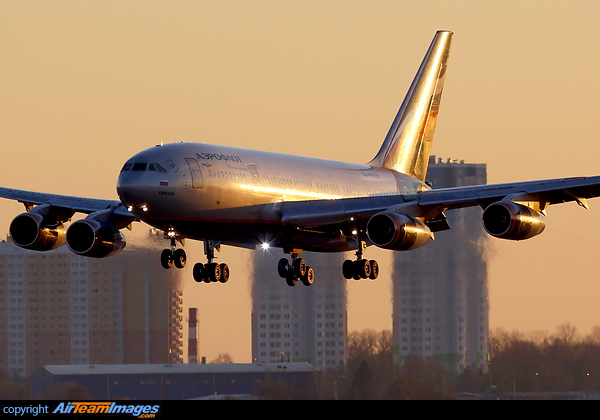 Last Aeroflot IL-96 flight Ilyushin IL-96-300