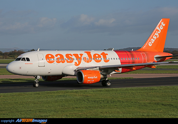 This Easyjet Airbus A319 wears a new Tartan scheme and is named 'Inverness'. Airbus A319-111