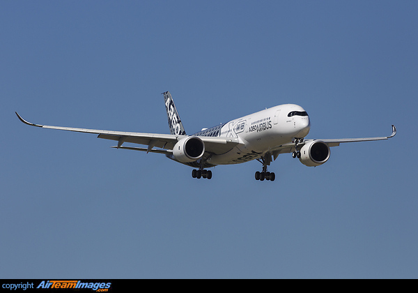 First visit of an A350 to the USA Airbus A350-941