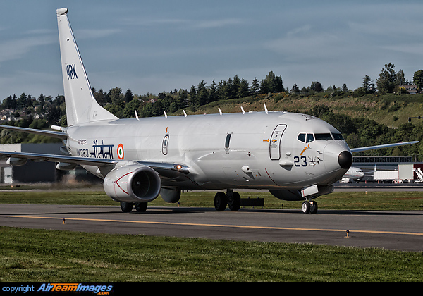 Indian Navy Boeing P-8I Neptune (737-8FV) IN323 has been sitting in storage at Boeing Field since last summer but is currently performing test flights in the area. Boeing P-8I Neptune