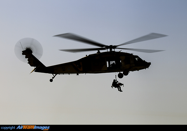 The Israel Air Forces elite 669 Search and Rescue Unit in action. Sikorsky S-70A-50 Yanshuf