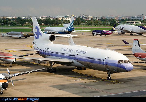 storage for many years at Don Muang Airport now among other stored aircraft visible Lockheed L-1011 Tristar 1