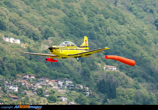 Target tow aircraft of the Swiss AF Pilatus PC-9