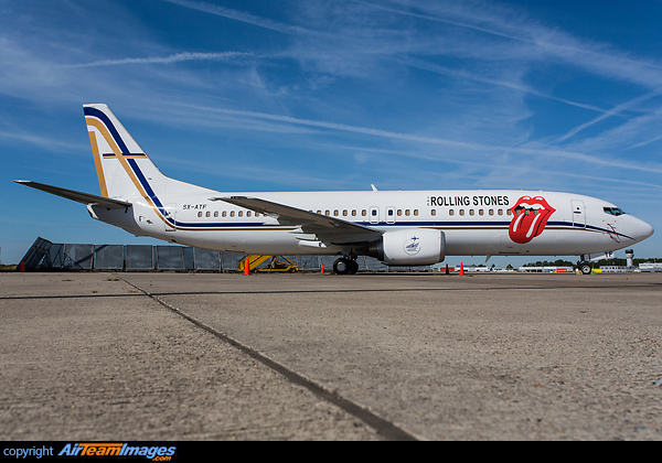 Rolling Stones titles Boeing 737-406