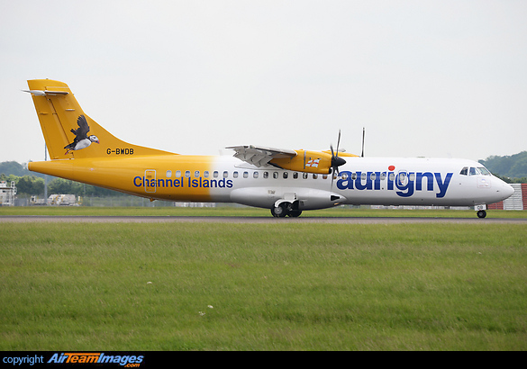 New revised colour scheme for Aurigny ATR 72-202