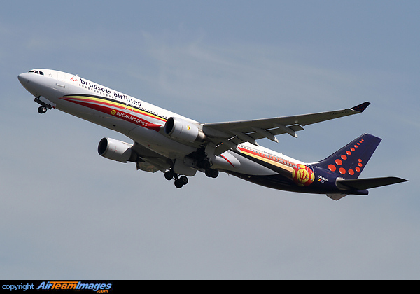 Belgian Red Devils leaving for GRU. Airbus A330-301