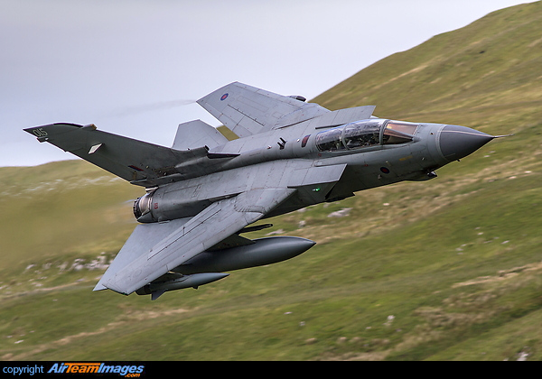 RAF Panavia Tornado GR4 ZA406 from Marham seen here on a low level sortie in the NWMTA. Panavia Tornado GR4