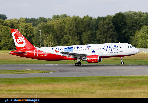 New special stickers "DiscoverAmerica.com" Airbus A320-214