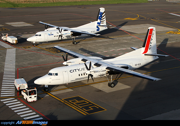 VLM is back and seen here with the biggest client of VLM, Cityjet. Fokker 50