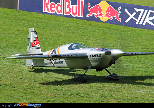 Austrian Hannes Arch ready to start at Ascot Red Bull Air Race. Zivko Edge 540