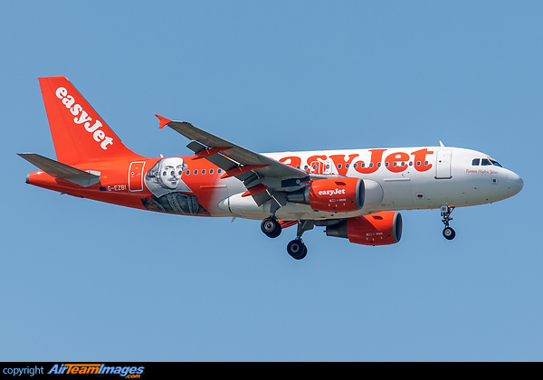 "William Shakespeare" special livery Airbus A319-111