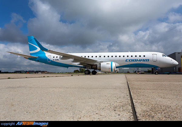 New livery and first E190 for Australian Cobham Aviation - Former Augsburg D-AEMG after a paintjob by MAAS Aviation Services Embraer ERJ-190LR
