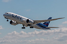 Delivery climb-out for LAN Airlines Boeing 787-8 Dreamliner CC-BBH C/N...