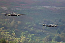The last two airworthy Avro Lancasters in the world performed a flypas...