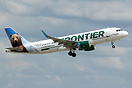 New color scheme for Frontier Airlines.